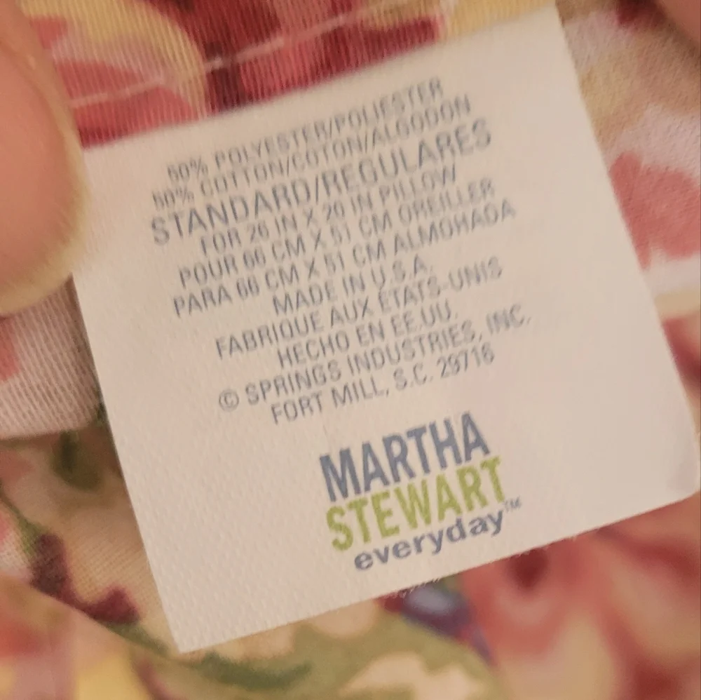 Y2K Martha Stewart Queen Size Bed Skirt And 2 Standard Shams 3pcs - Picture 6 of 13